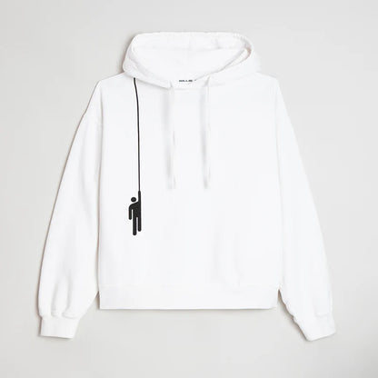 Hanging Blohsh White Hoodie